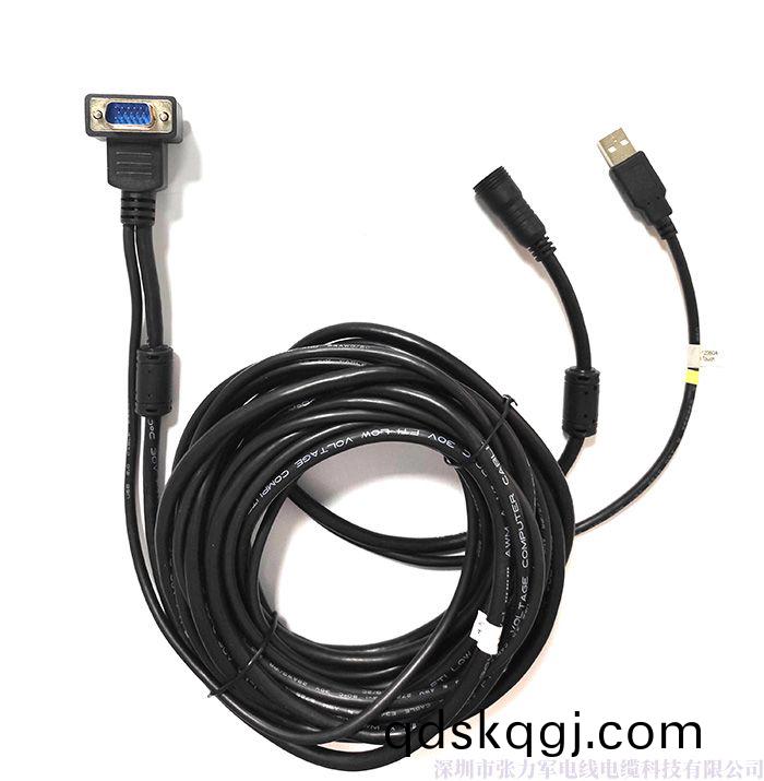 VGA90°/USB+迷妳(ni)6pin防水(shui)接頭(tou)